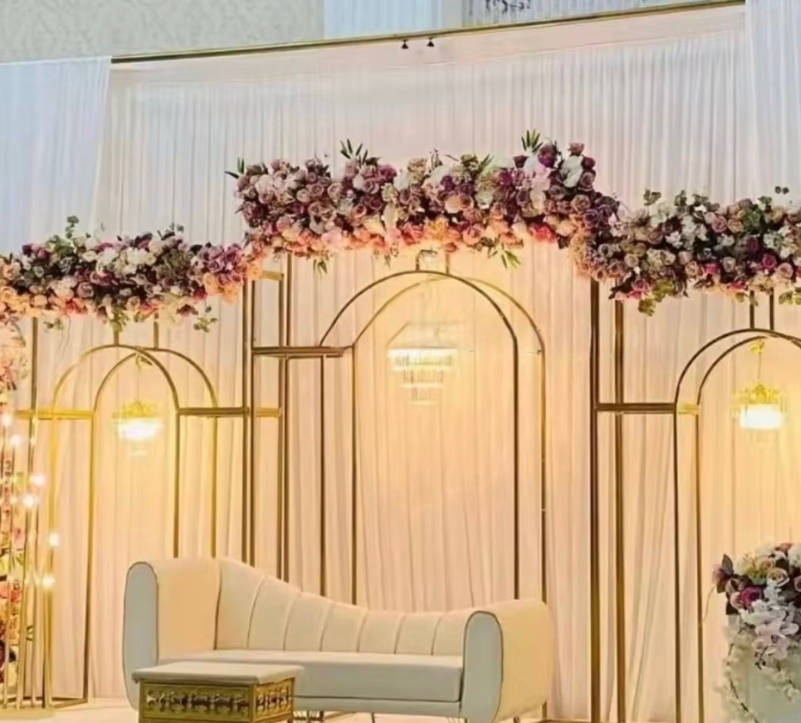 Gold Frame Backdrop Set of 3
