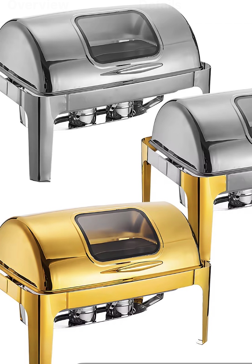 Rectangle Gold Serving Trays